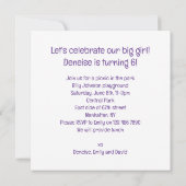 Grote Deen verjaardag uitnodiging, Hond verjaardag Kaart (Achterkant)