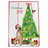 Grote Deen, Vogel en kerstboom Medium Cadeauzakje (Achterkant)