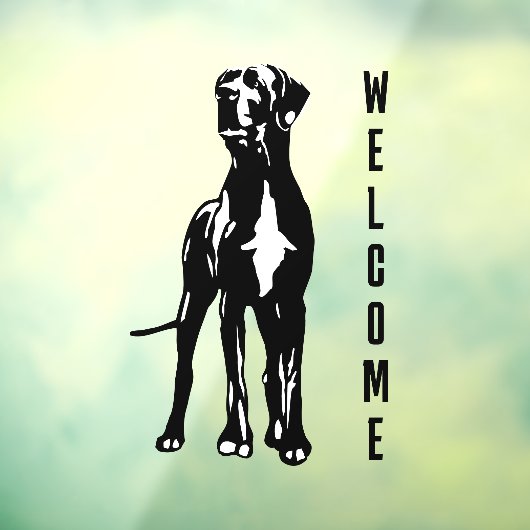 Grote Deen Welkom Sticker / Cling (Vel 3)