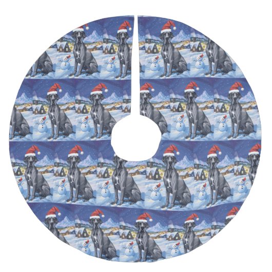 Grote Deen Winter Wonderland Kerstvreugde Kerstboom Rok (Voorkant)