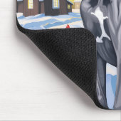 Grote Deen Winter Wonderland Kerstvreugde Muismat (Hoek)