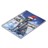 Grote Deen Winter Wonderland Kerstvreugde Notitieboek (Linkerzijde)