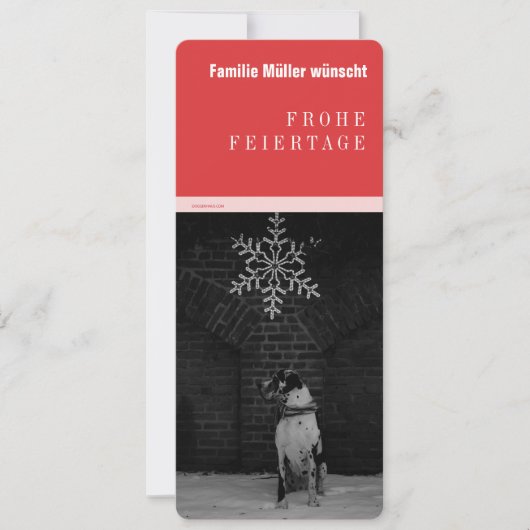 Grote Deen zwart rood (Voorkant)