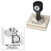 Grote Deense Big Gummistempel Rubberstempel (Gestempeld)