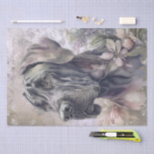 Grote Deense bloemenhond Tissuepapier (Craft)