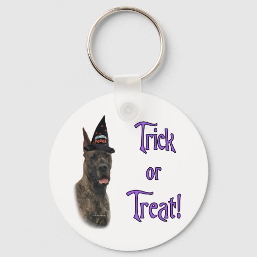 Grote Deense (brindle) truc Sleutelhanger (Voorkant)