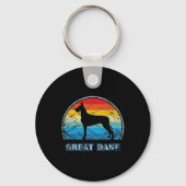 Grote Deense Design Dog Sleutelhanger (Voorkant)