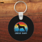 Grote Deense Design Dog Sleutelhanger (Voorkant)