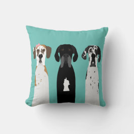 Grote Deense Fawn Dog Kussen