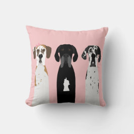 Grote Deense Fawn Dog Kussen