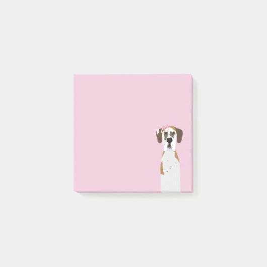 Grote Deense Fawnequin Hond Post-it® Notes (Voorkant)