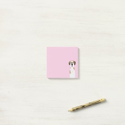 Grote Deense Fawnequin Hond Post-it® Notes (Op bureau)