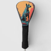 Grote Deense hond 004 - Bruno Pokopen Golfheadcover (Voorkant)