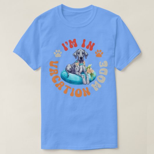 Grote Deense hond 1 T-shirt (Design voorkant)