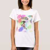 Grote Deense hond die gelukkig nieuwjaar wenst T-shirt (Voorkant)