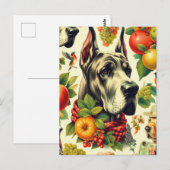  Grote Deense hond illustratie Briefkaart (Voorkant / Achterkant)