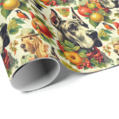  Grote Deense hond illustratie Cadeaupapier (Rol Hoek)