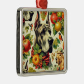 Grote Deense hond illustratie Metalen Ornament (Rechts)