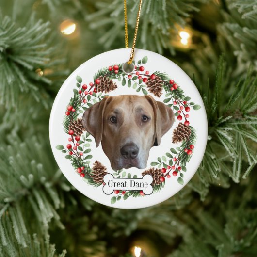 Grote Deense hond Keramisch Ornament (Boom)
