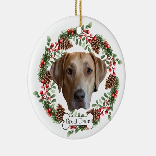 Grote Deense hond Keramisch Ornament (Rechts)