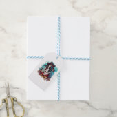 Grote Deense hond piraat Cadeaulabel (Met Touw)