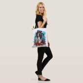 Grote Deense hond piraat Tote Bag (Op model)