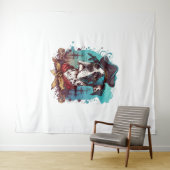 Grote Deense hond piraat Wandkleed (In Situ (horizontaal))
