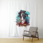 Grote Deense hond piraat Wandkleed (In situ)