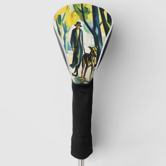 Grote Deense hond wandelen in het park 04 - Madele Golfheadcover