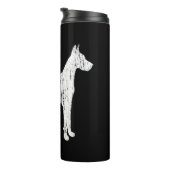 Grote Deense hondeneigenaar cadeau  dier Thermosbeker (Geroteerd rechts)