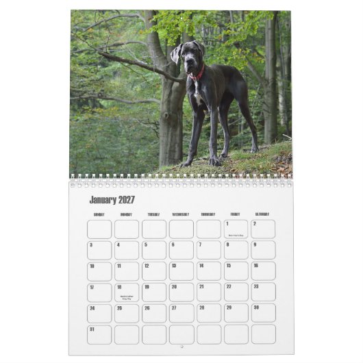 Grote Deense kalender (Jan 2027)