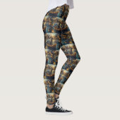 Grote Deense kerst feestelijke reis Leggings (Rechts)