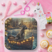 Grote Deense kerst feestelijke reis Papieren Bordje (Feest)