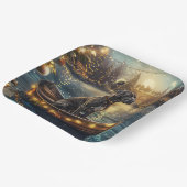 Grote Deense kerst feestelijke reis Papieren Bordje (Gebogen)