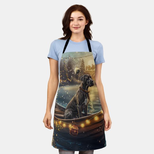 Grote Deense kerst feestelijke reis Schort (Gedragen)