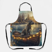 Grote Deense kerst feestelijke reis Schort (Voorkant)