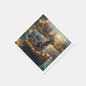 Grote Deense kerst feestelijke reis Servet (Hoek)