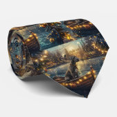 Grote Deense kerst feestelijke reis Stropdas (Opgerold)