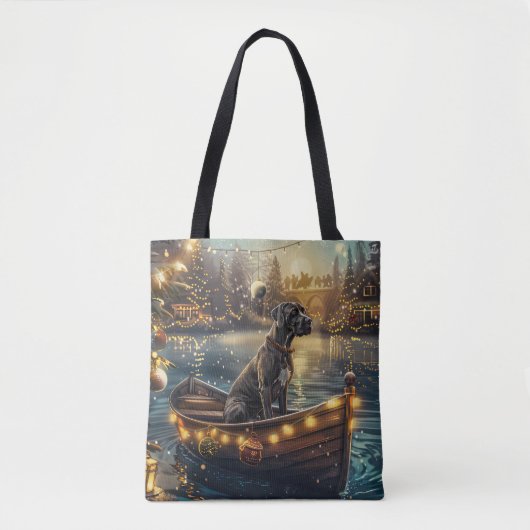 Grote Deense kerst feestelijke reis Tote Bag (Voorkant)