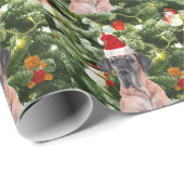 Grote Deense kerstboom geschenkdozen Santa Hat Cadeaupapier (Rol Hoek)