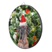 Grote Deense kerstboom geschenkdozen Santa Hat Dartbord (Voorkant Rechts)
