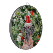 Grote Deense kerstboom geschenkdozen Santa Hat Dartbord (Voorkant Links)