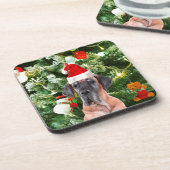 Grote Deense kerstboom geschenkdozen Santa Hat Drankjes Onderzetter (Linkerzijde)