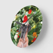 Grote Deense kerstboom geschenkdozen Santa Hat Ronde Klok (Hoek)