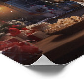 Grote Deense kerstkoekjes vakantie Poster (Hoek)