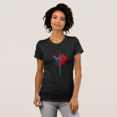 Grote Deense leuke cadeaus T-shirt (Voorkant volledig)