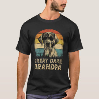 Grote Deense Opa Hondenliefhebbers Vaderdag T-shirt