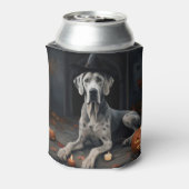 Grote Deense pompoenen Halloween Scary Flip Blikjeskoeler (Blikje Achterkant)