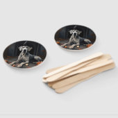 Grote Deense pompoenen Halloween Scary Flip Handwaaier (Niet-gemonteerd)