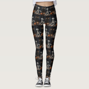 Grote Deense pompoenen Halloween Scary Flip Leggings